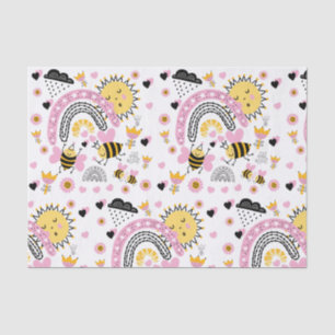 Queen BEES Cute BFF, Baby Girl, Girly Gifts Pink Tissue Paper