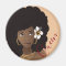 Queen, Black Woman with a Flower in Her Hair