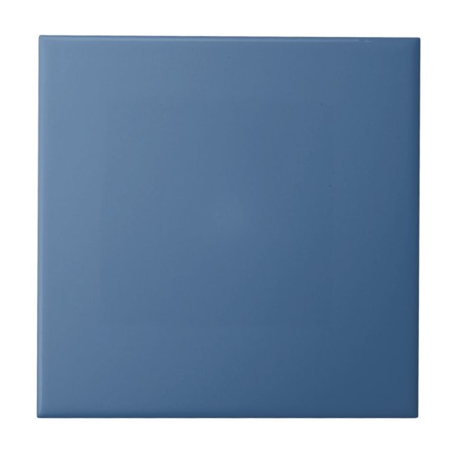 Queen Blue Solid Color Ceramic Tile (Front)