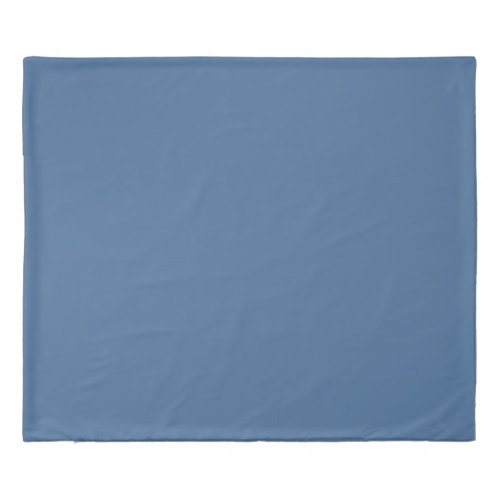 Queen Blue Solid Color Duvet Cover