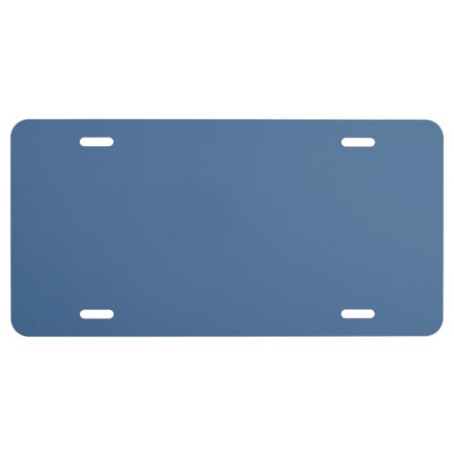 Queen Blue Solid Color License Plate