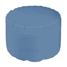 Queen Blue Solid Color Pouf