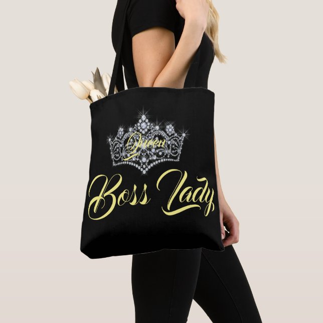 Queen Boss Lady All-Over-Print Tote Bag (Close Up)