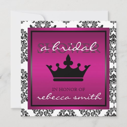 Queen Bridal Shower Invitation