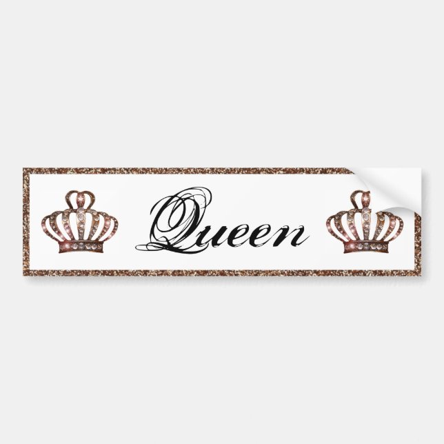 "Queen" bumper sticker (Front)