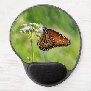 Queen Butterfly Art Wildflower Wrist Mouse Pad