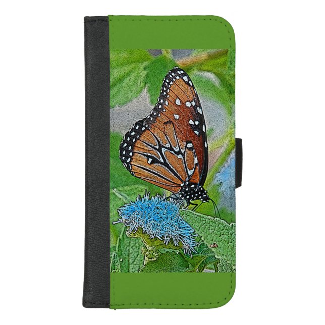 Queen Butterfly iPhone wallet case (Front)