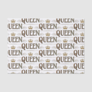 QUEEN Calligraphy Lettering  - Elegant Rich Royal Tissue Paper