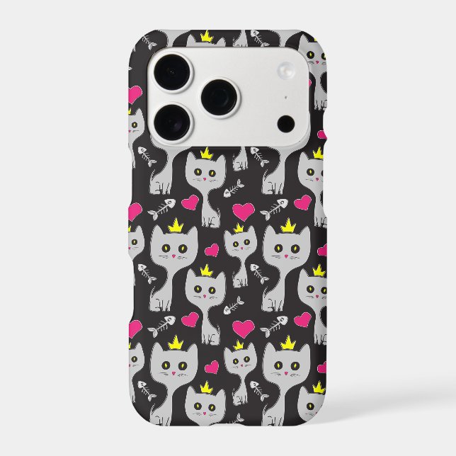 Queen Cat Pattern Iphone Case (Back)