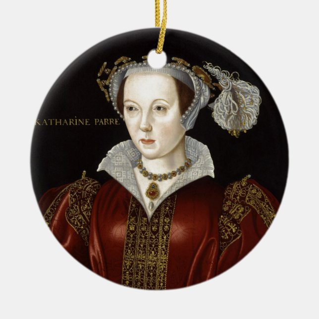 Queen Catherine Parr Ceramic Ornament (Front)