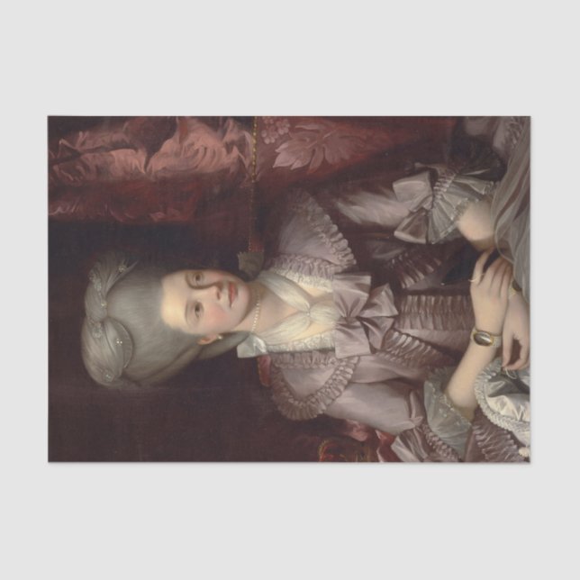 Queen Charlotte (1777) by Benjamin West Tissue Paper (Front)