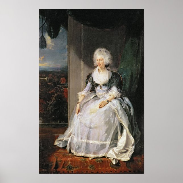 Queen Charlotte, 1789-90, wife of George III Poster (Front)