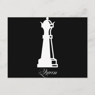 Queen Chess Piece Halloween Costume Chess Lover Announcement Postcard