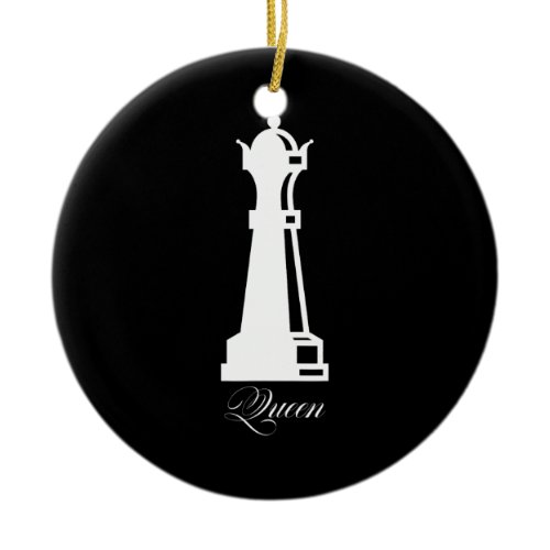 Queen Chess Piece Halloween Costume Chess Lover Ceramic Ornament