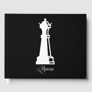 Queen Chess Piece Halloween Costume Chess Lover Guest Book