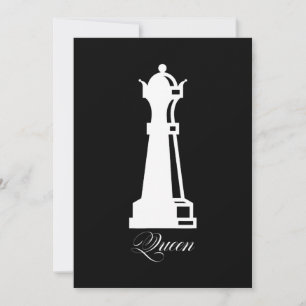 Queen Chess Piece Halloween Costume Chess Lover Invitation