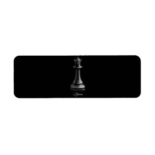 Queen Chess Piece Halloween Costume Chess Lover Label