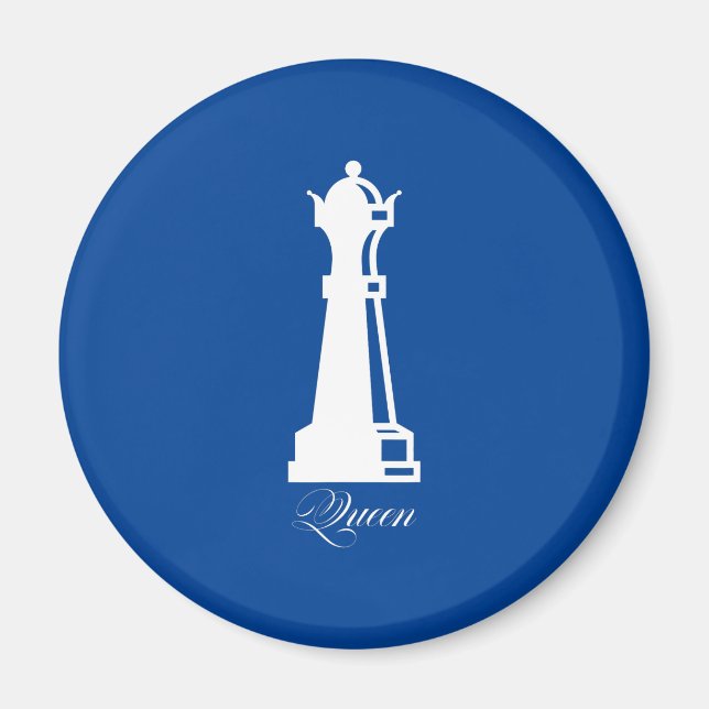 Queen Chess Piece Halloween Costume Chess Lover Magnet (Front)