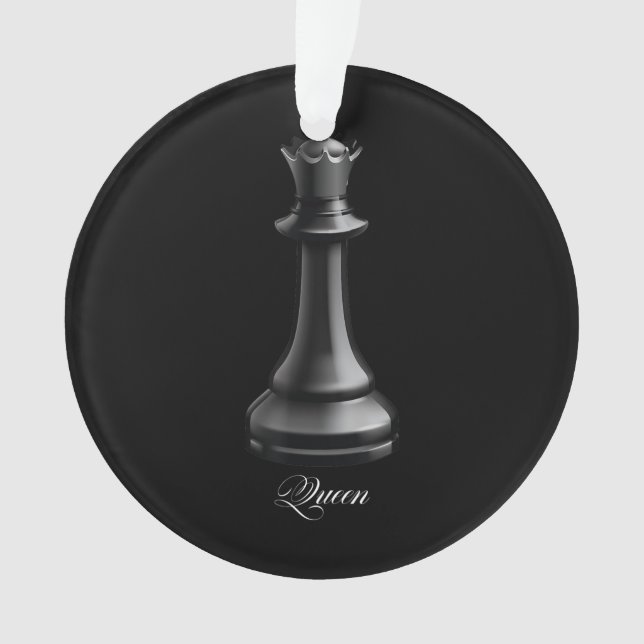 Queen Chess Piece Halloween Costume Chess Lover Ornament (Front)