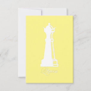 Queen Chess Piece Halloween Costume Chess Lover Thank You Card