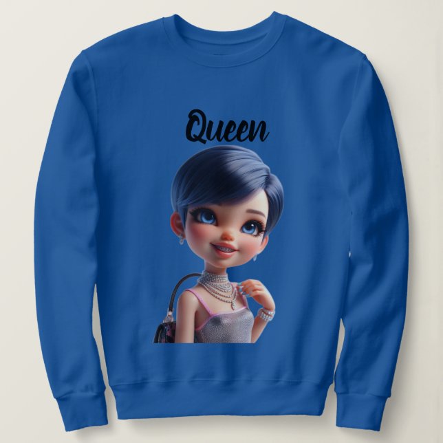 Queen CHIBI DOLL Sweatshirt (Design Front)