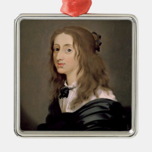Queen Christina of Sweden  1652 Metal Ornament