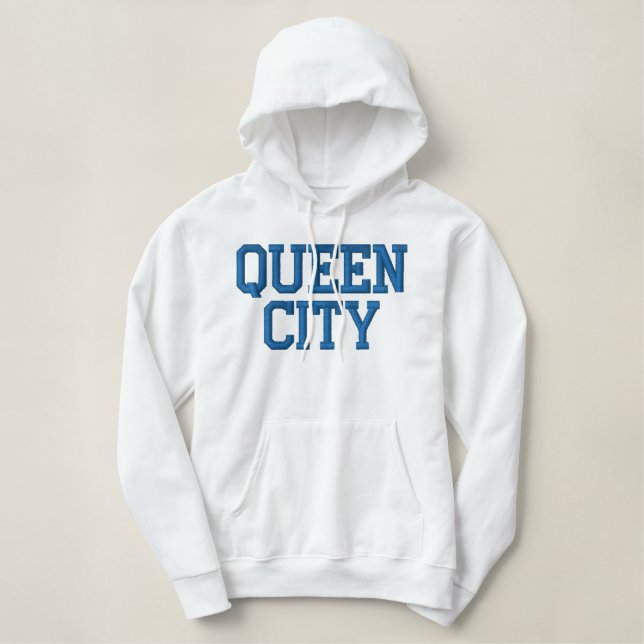 QUEEN CITY HOODIE SWEATSHIRT by LBI APPAREL  (Design Front)