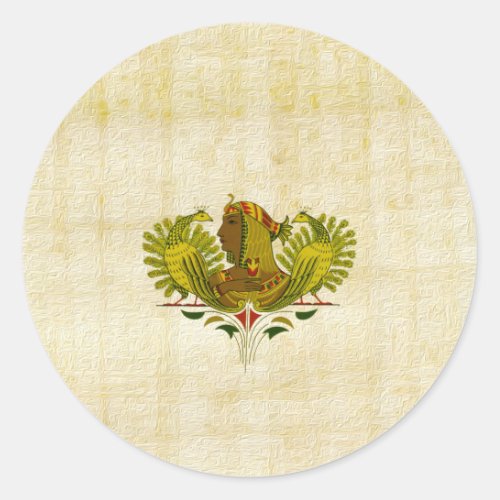 queen Cleopatra Classic Round Sticker