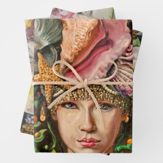 Queen Collection Wrapping Set Paper Sheets