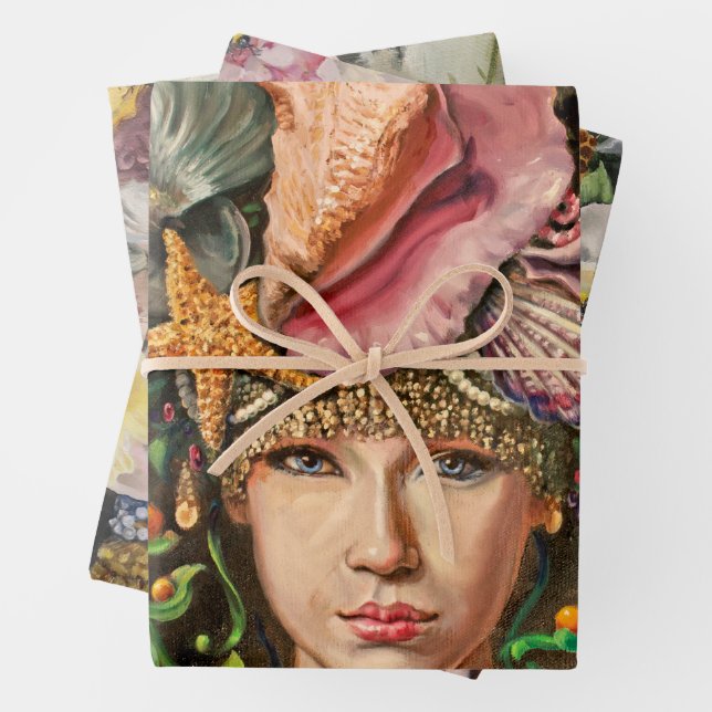 Queen Collection Wrapping Set Paper Sheets (In situ)