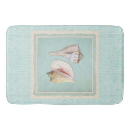 Queen Conch Lightning Whelk Seashells Shells Beach Bath Mat