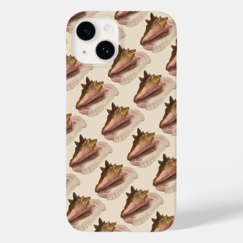 Queen Conch Shell Seashell Vintage Marine Life Case_Mate iPhone 14 Case