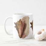 Queen Conch Shell Seashell, Vintage Marine Life Coffee Mug