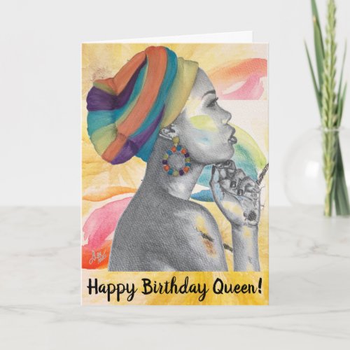 Queen Confidence Birthday Card