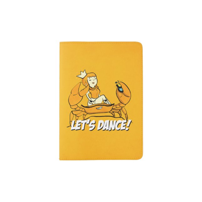 Queen Crab Reggae Girl Passport Holder (Front)