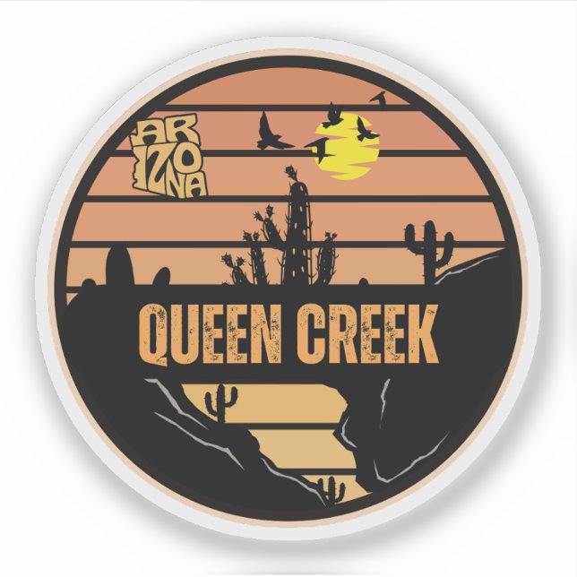 Queen Creek, Arizona Sticker (Front)