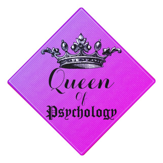 Queen Crown College Major Graduation Cap (Front)