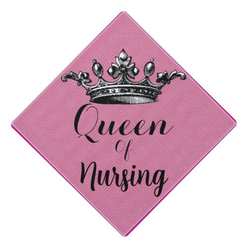 Queen Crown College Nursing School Graduation Cap Topper
