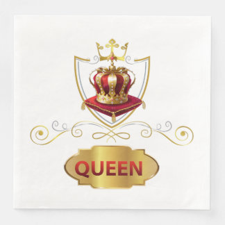Queen Crown Paper Dinner Napkins