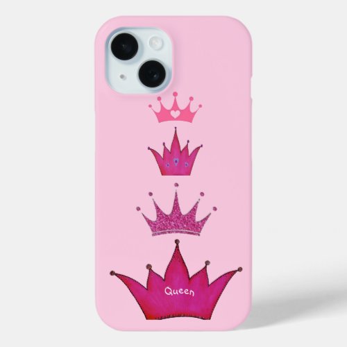 Queen Crowns iPhone 15 Case