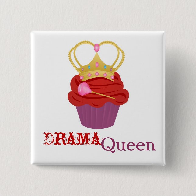 Queen Cupcake Pinback Button (Front)
