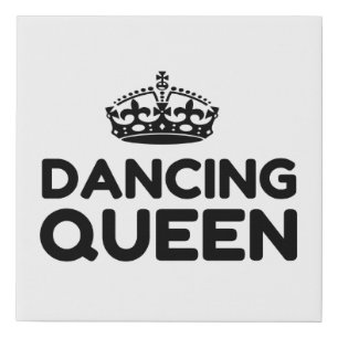 QUEEN DANCING FAUX CANVAS PRINT