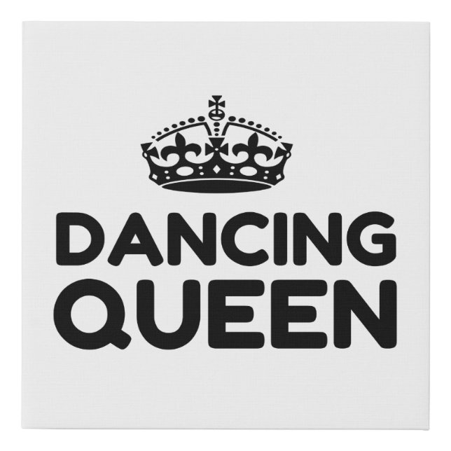 QUEEN DANCING FAUX CANVAS PRINT (Front)