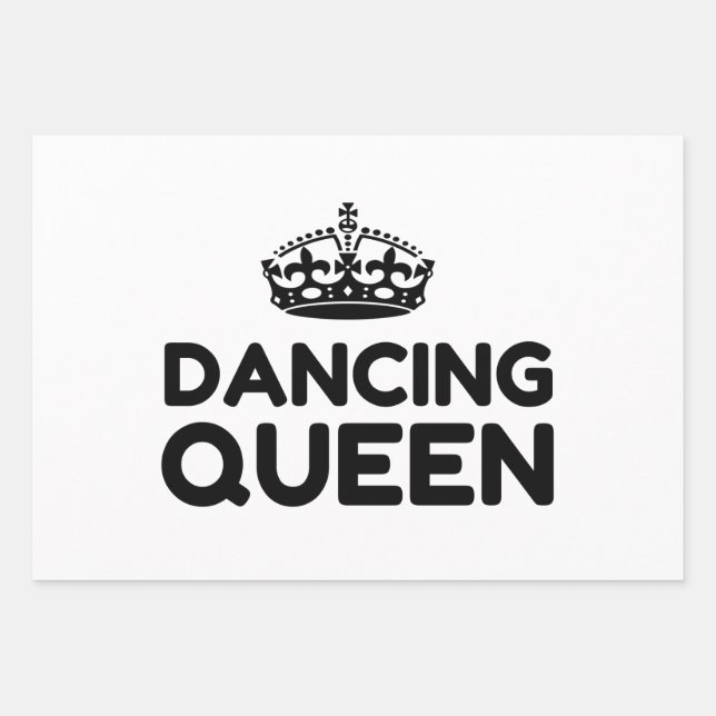 QUEEN DANCING WRAPPING PAPER SHEETS (Front)