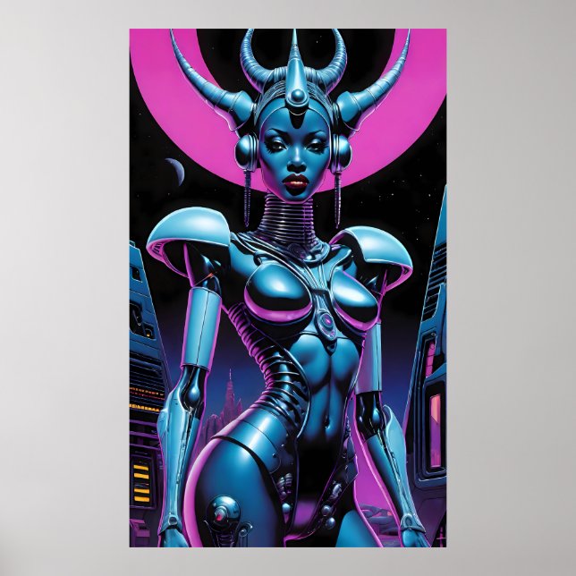 Queen Deliciosa Ken Gage Afrofuturism Poster (Front)