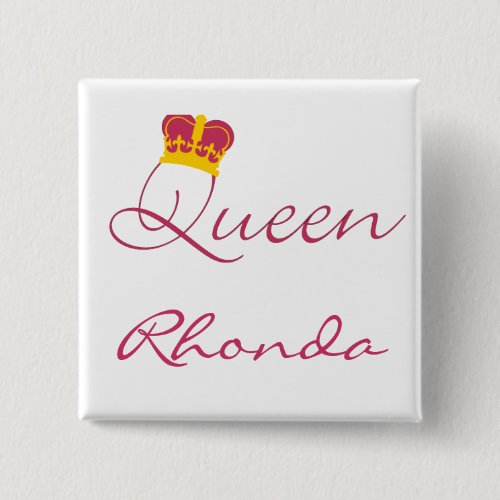 Queen Design Button