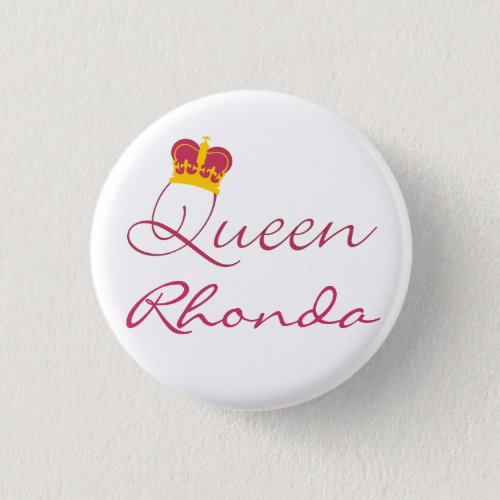 Queen Design Button
