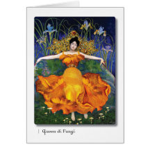 Queen di Fungi Tarot Art