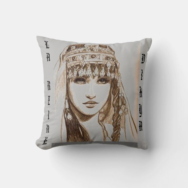 QUEEN DIHYA THROW PILLOW (Front)