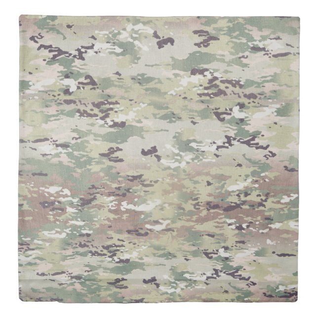 Queen Duvet Cover Army OCP Camo Uniform Camoflage (Front)